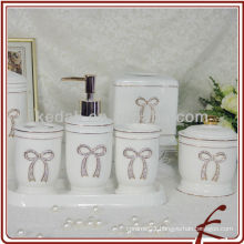 new design diamond ceramic bath accessory set